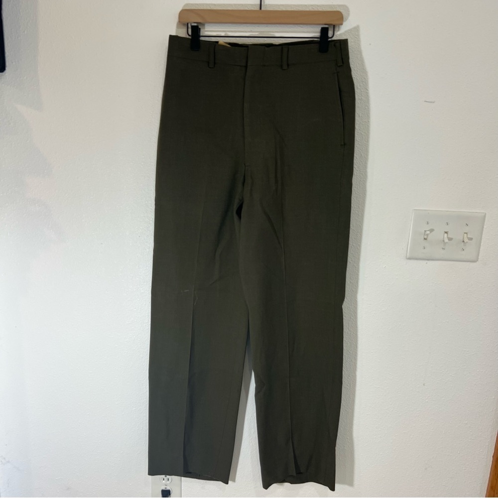 Men's Wool Army Green Pants